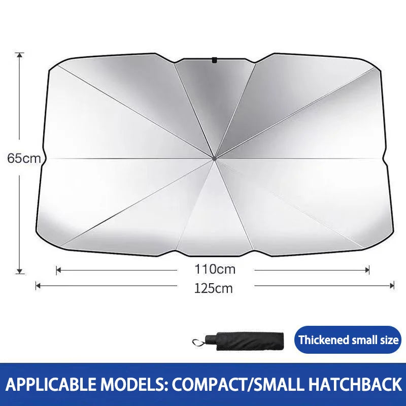 NEW Portable Car Windshield Sun Shade UV Blocker Insulation Sun Protector Internal Sun Visor for Car Sunshade Storage Solution