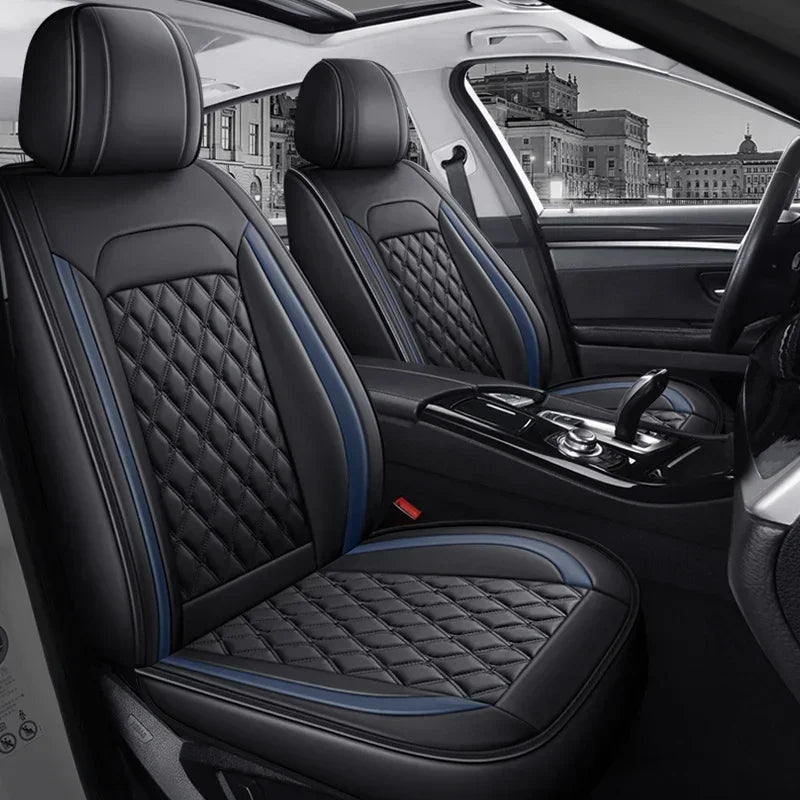 Full Coverage Universal Pu Leather Car Seat Covers for HYUNDAI Tucson Santa FE i30 i40 Veloster Creta Elantra Car Accessories CM World