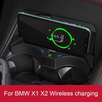 15W wireless charging For BMW X1 F48 F49 X2 F39 2016-2021phone charger mobile holder fast charge interior accessories CM World