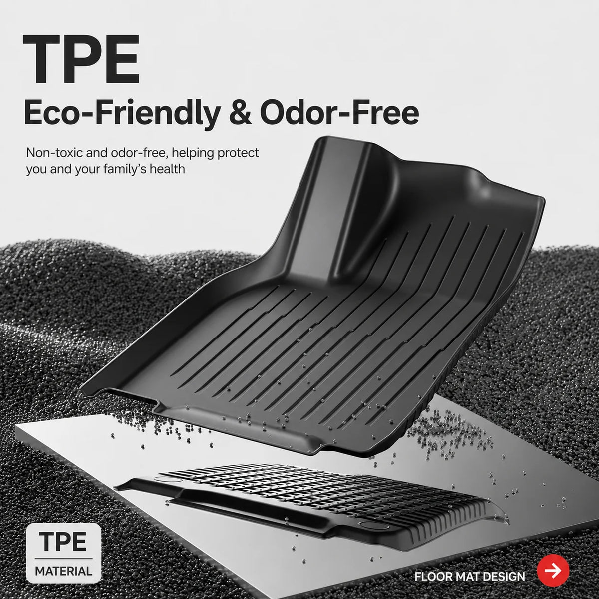 RHD Car Floor Mats For Tesla Model YL Launch2026 Luggage Mat Set Four Seasons Waterproof Anti-slip Trunk Mat Model YL Floor Mats