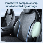 YZ For Tesla Model YL Linen Ice Silk Seat Cushion Backrest Pad Summer Cool Breathable Car Seat Protector Cover 2026 Accessories Car Mobile World