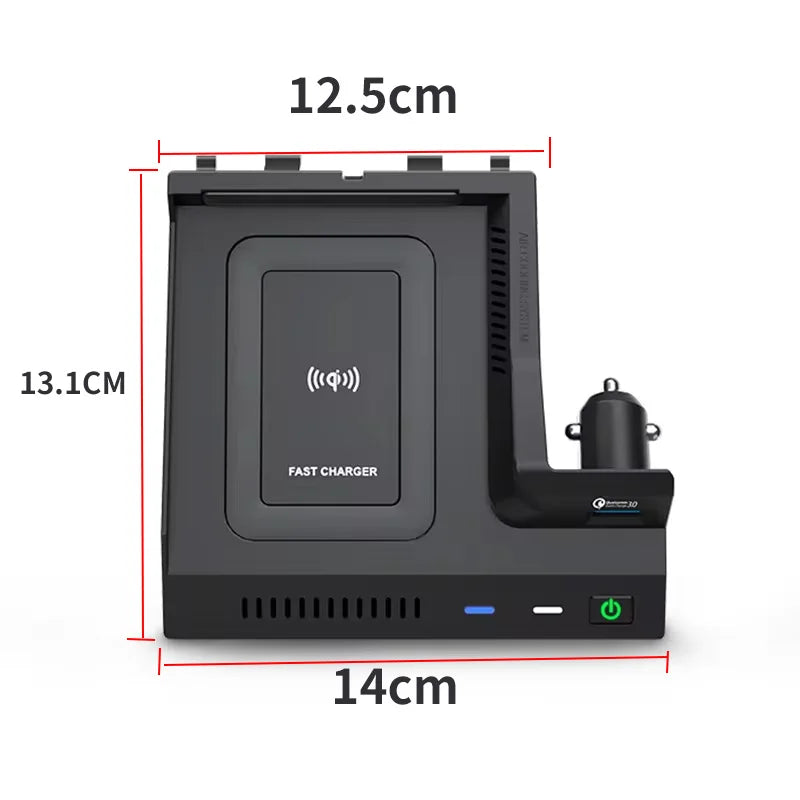 Wireless Charger For Mercedes Benz W205 C43 C63 AMG GLC43 GLC63 X253 C /GLC-Class Mobile Phone USB Charging Pad Accessories CM World