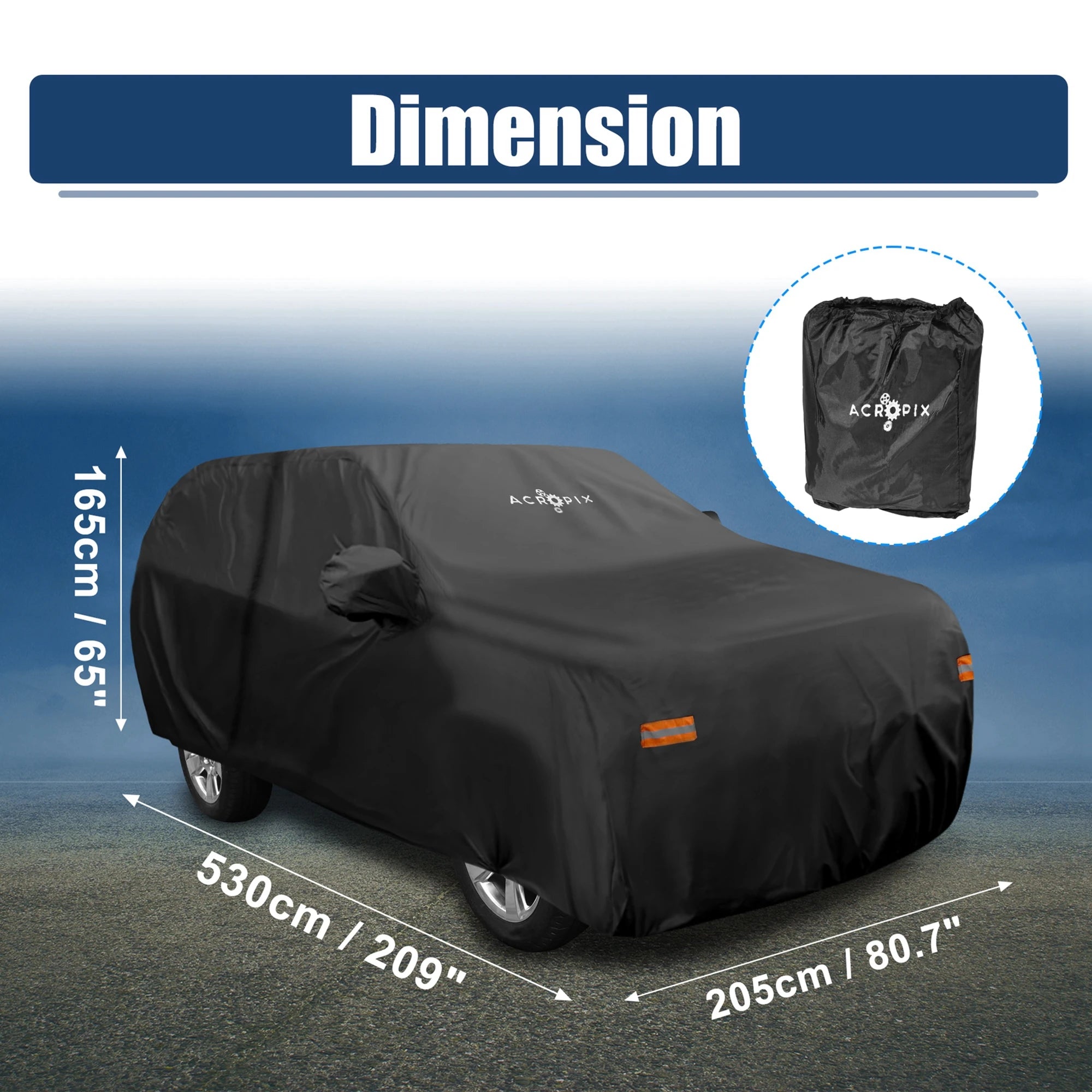 Motoforti Heavy-Duty Car Cover for Chevrolet Tahoe 4-Door SUV 2007-2020 Waterproof, UV-Resistant All-Weather Protection Car Mobile World