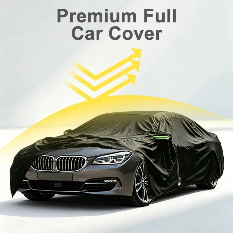 Outdoor Full Vehicle Cover For Skoda Octavia - Side Zipper Design, Waterproof Dustproof Sun Protection Car Cover