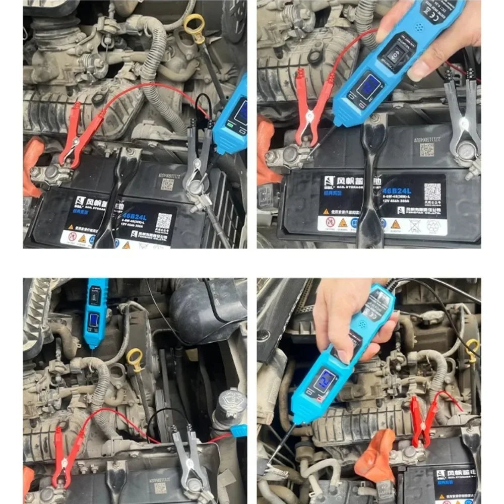 Circuit Tester, Automotive Electric Circuit Tester with Voltage Display LED Light, Car Power Circuit Probe Kit for 3.5-36V DC CM World
