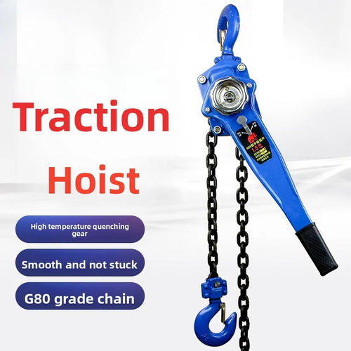 1 Ton 3M HSH Manual Chain Hoist - Hand Crank Lifting Hoist for Heavy-Duty Traction CM World