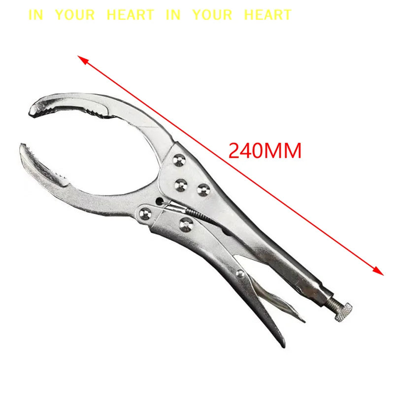 【X】1PC Car Disassembly Tool Clamp Filter Wrench Oil Grid Wrench Oil Change Adjustable Multi-Function Engine Oil Filter Wrench Car Mobile World