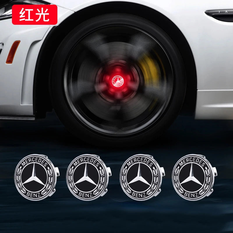 Hub Light Car Floating Illumination Wheel Caps LED Light Center Cover for Mercedes-Benz W177 W205 W206 W213 W214 W216 W222 CM World