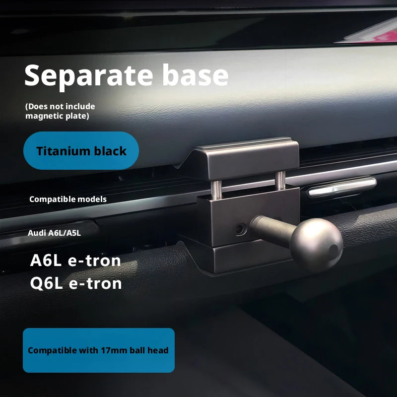 al alloy For AUDI 2026 Q5 A5 Q6L/A6L e-tron C9  Dedicated Phone Holder Wireless Charging Magnetic Car Mount Interior accessories