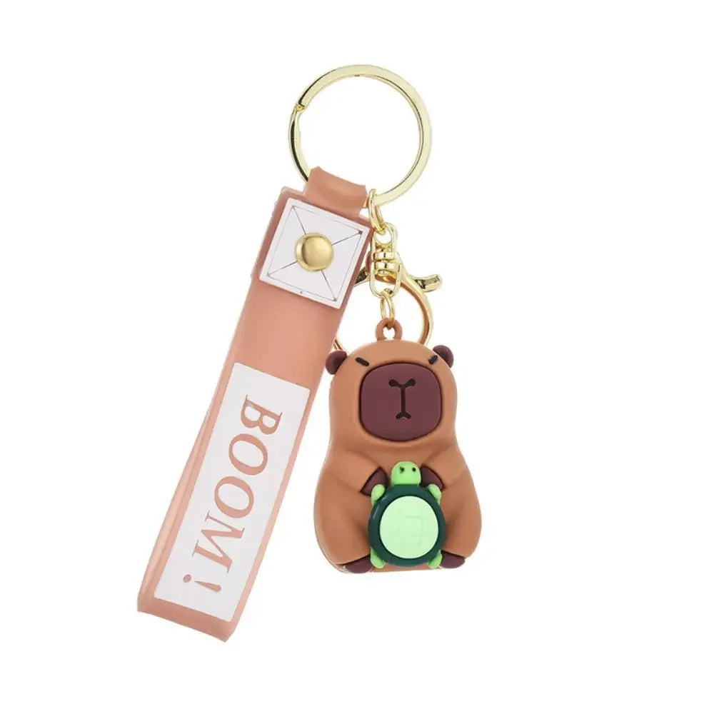 Creative Cute Capybara Keychains For Car Keychain Anime Cartoon Capibala Pendant  Women Doll Keyring Charm Holiday Gifts Jewelry CM World