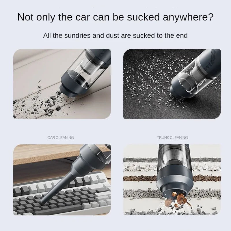 Portable Handheld Vacuum Cleaner Cyclone Suction 25000PA 35000PA 46000PA Mini Wireless Dust Catcher for Home And Car Cleaning Car Mobile World