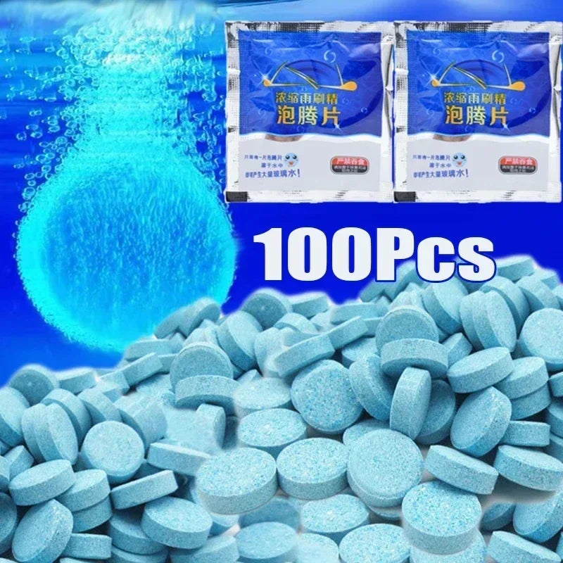 Car Windshield Glass Concentrated Washer Tablets Car Effervescent Washer Fluid Wiper Glass Solid Cleaning Tablets for Car Window CM World