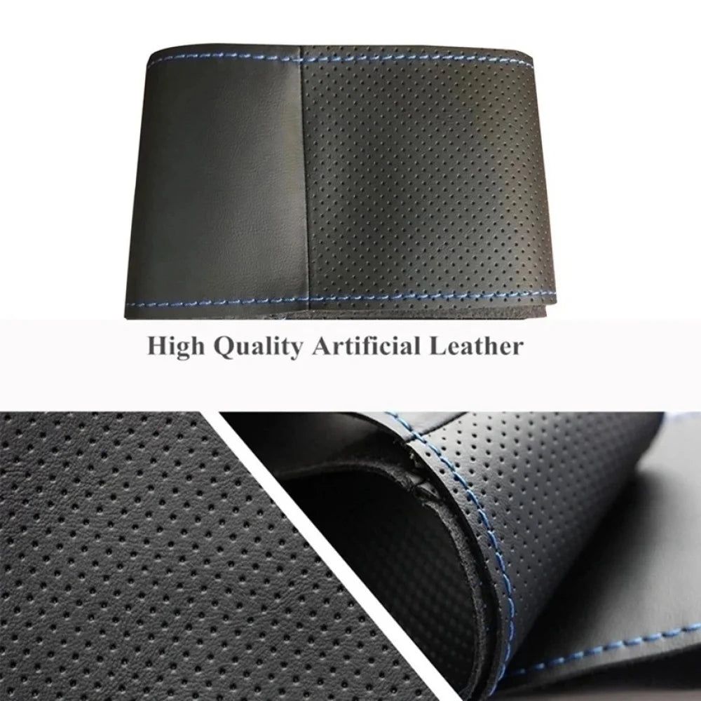 Car Steering Wheel Cover For Opel Astra (K) Corsa (E) CrosslandX GrandlandX Insignia Customized Steering Wrap Microfiber Leather CM World