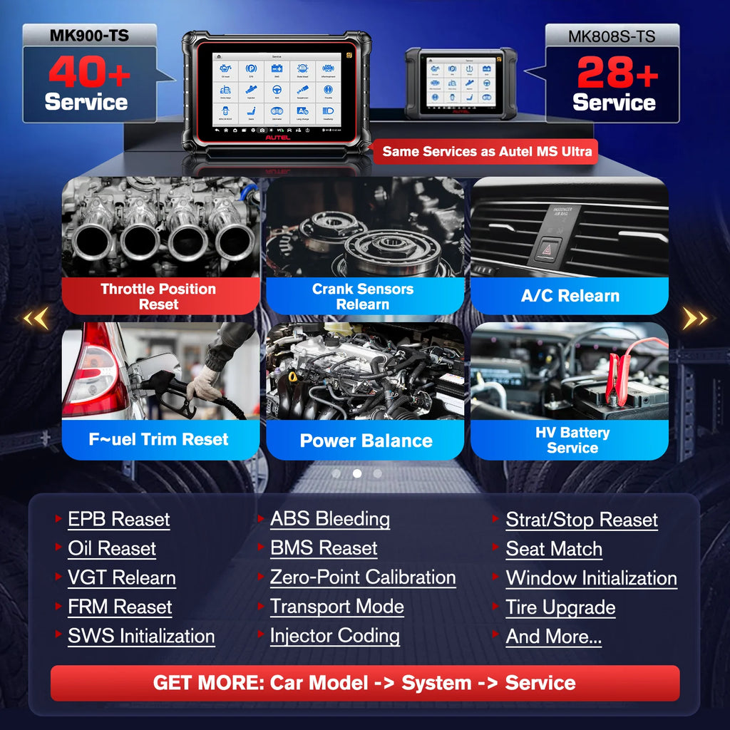 Autel MaxiCOM MK900-TS OBD2 Scanner TPMS Programming Tools TPMS System Health Check All System Automotive Diagnostic Tools CANFD/DOIP PK MK808S TS