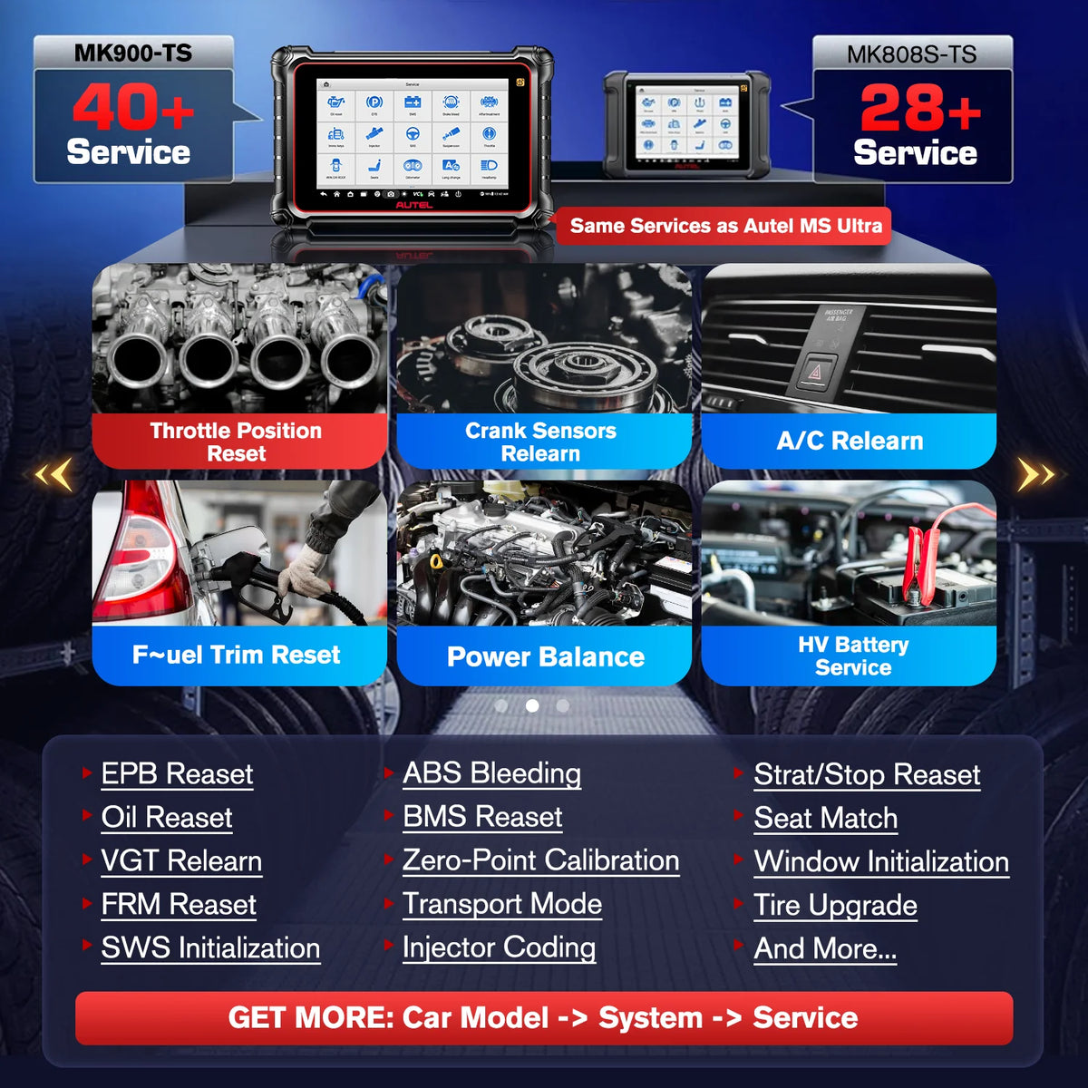 Autel MaxiCOM MK900-TS OBD2 Scanner TPMS Programming Tools TPMS System Health Check All System Automotive Diagnostic Tools CANFD/DOIP PK MK808S TS