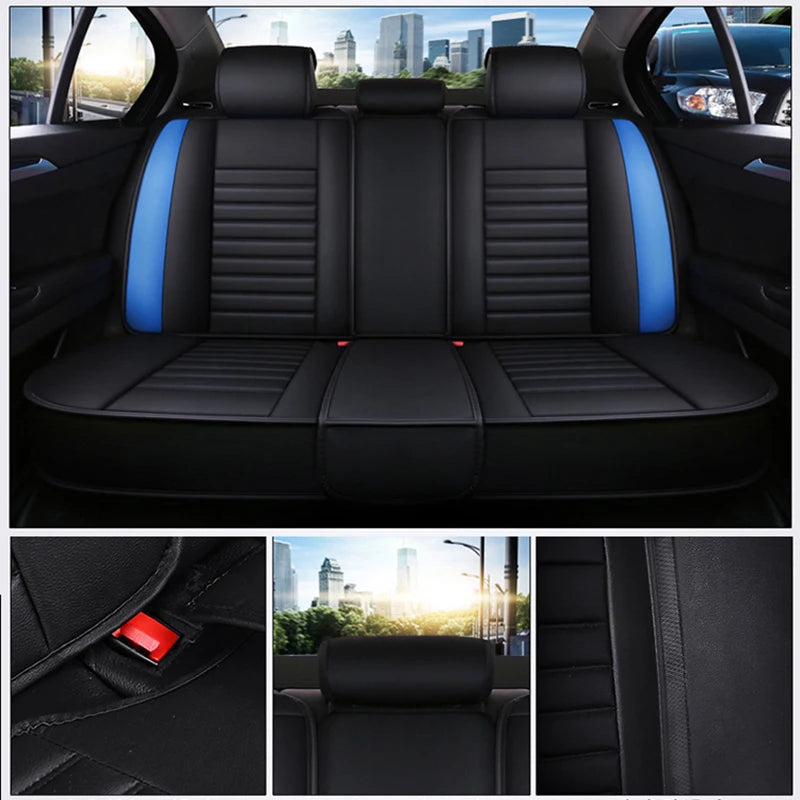 Full Coverage Universal Style Pu Leather Car Seat Covers for VW Passat B6 B7 B8 Seat Arona LEON Skoda Superb 3 2 Car Accessories CM World