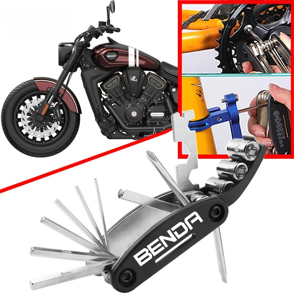 New For BENDA Napoleon Chinchilla 250 450 500 Rock 300 LFS700 LFC700 Accessories Motorcycle Tool Portable Repair Screwdriver Set CM World