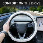 Steering Wheel Cover for Tesla Model 3 2026 Model Y 2026 Steering Wheel Protector Leather Non-Slip Breathable 3mm Utra-thin CM World