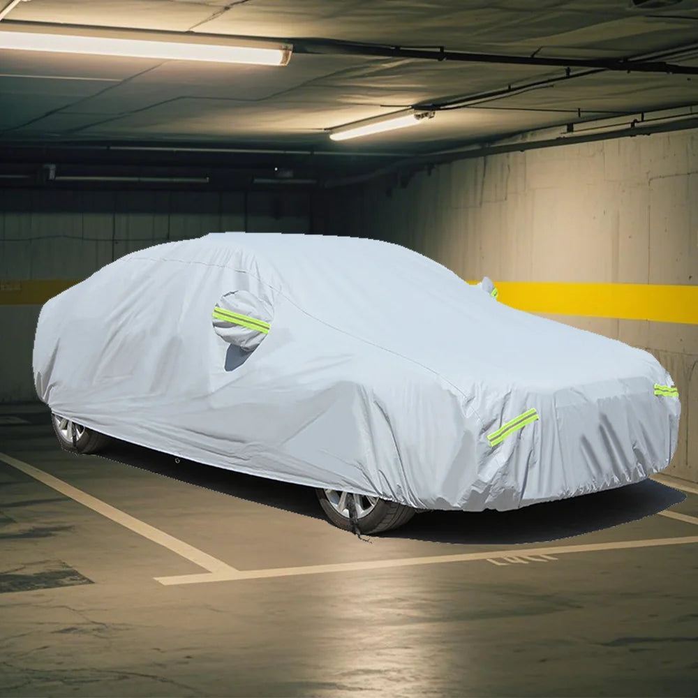 1pcs Car Cover Outdoor Protection Full  Cover Anti-deciduous bird droppings Sunshade Dustproof Protection Cover auto parts CM World