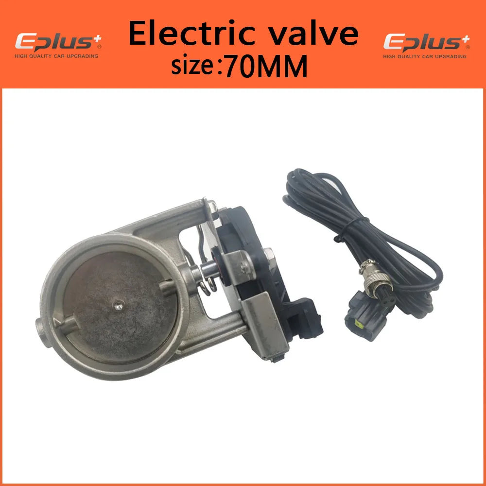 EPLUS Universal Car Exhaust Pipe Electric Valve Kit Multi-angle Mode 51 60 63 70 76MM Controller Device Remote Kit