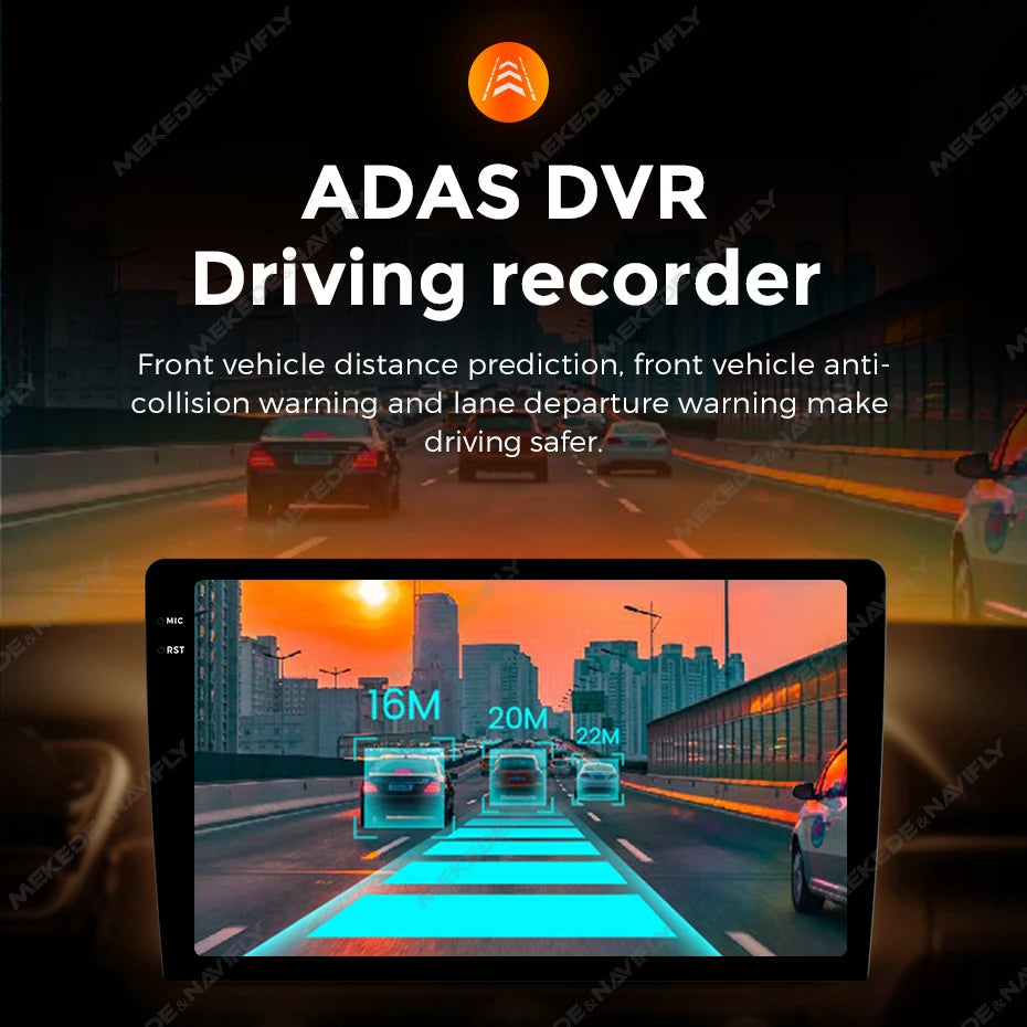 MEKEDE Full HD 1080P Car ADAS DVR Dash Camera Wide Angle Auto Video Recorder SD USB for Android Car Radio Player
