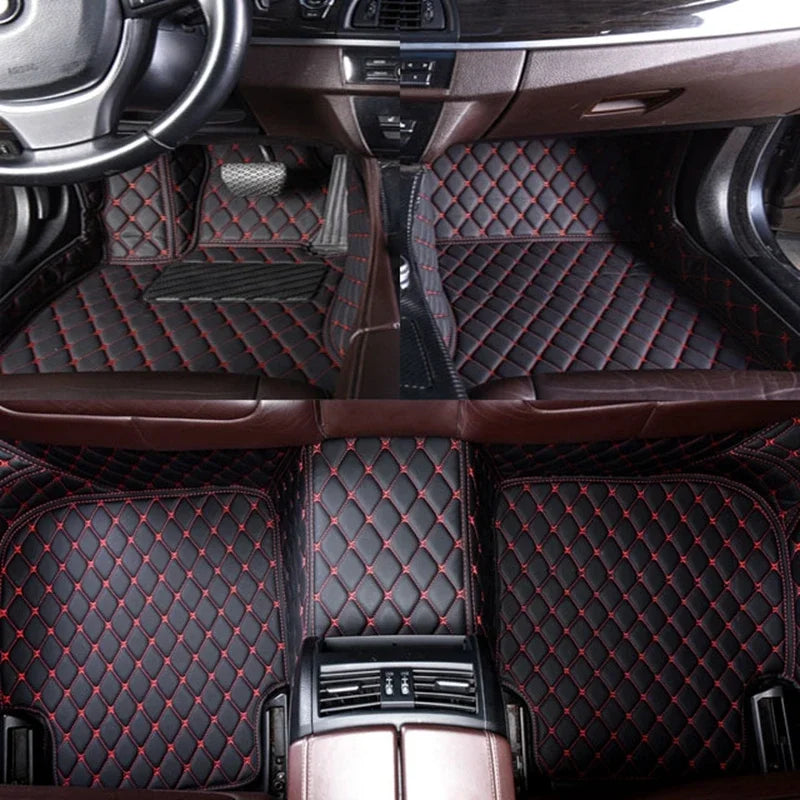 Custom Car Floor Mats Anti-slip Wear Resistant A2 A3 A4 A5 A6 2004-2023 Q3 Q3 Q4 Q5 2006-2025 Carpets Foot Coche For Audi A1