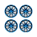 4pcs 14 Inch Universal Car Wheel Hubcaps Black Blue Auto Rim Covers Protective Wheelskins Shell Styling Refitting Accessories