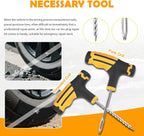 Car Tire Plug Kit, Essential Car Emergency Flat Tire Repair Kit, Professional Tubeless Tires Patch Kits for Cars