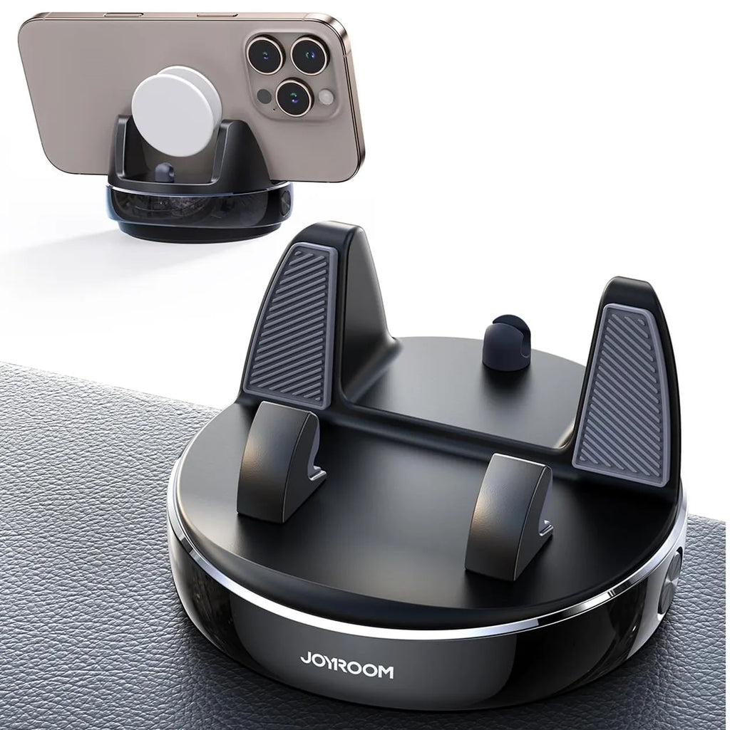 Car Phone Holder with 360° Adjustable & Avoid Sun Glare, Anti-slip Spring Snap Design Dashboard Cell Phone Holder, Phone Holders