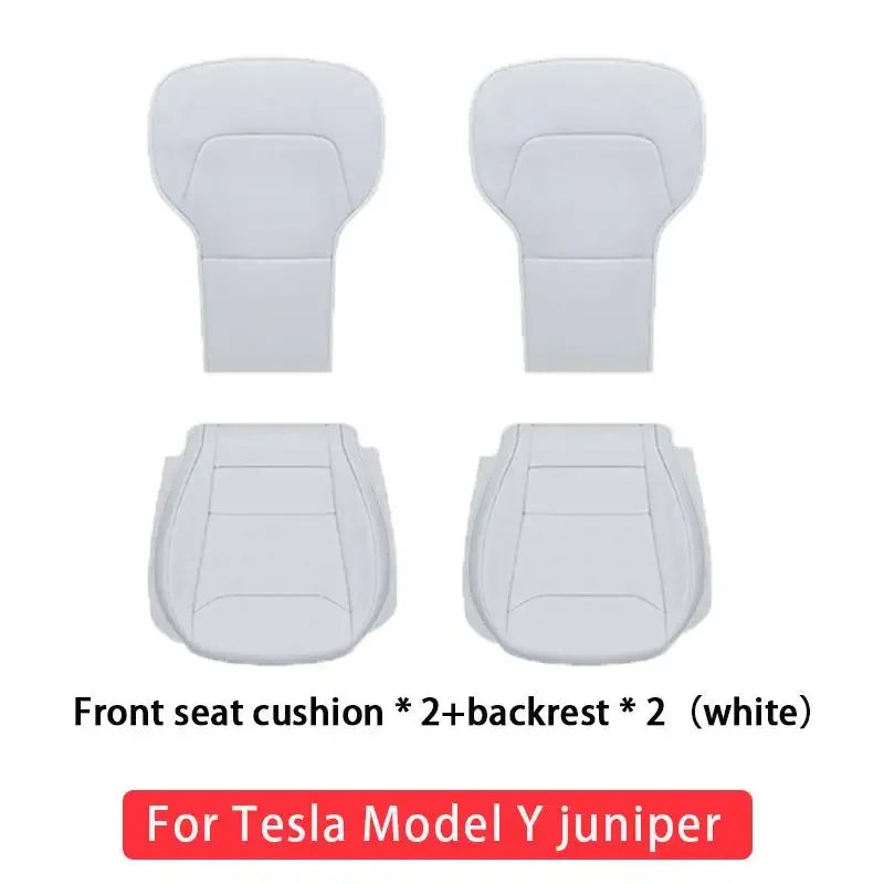 For Tesla Model Y 2025 2026 Juniper Ventilation Leather Seat Cover Cushion Breathability Comfortable Seat Interior Accessories