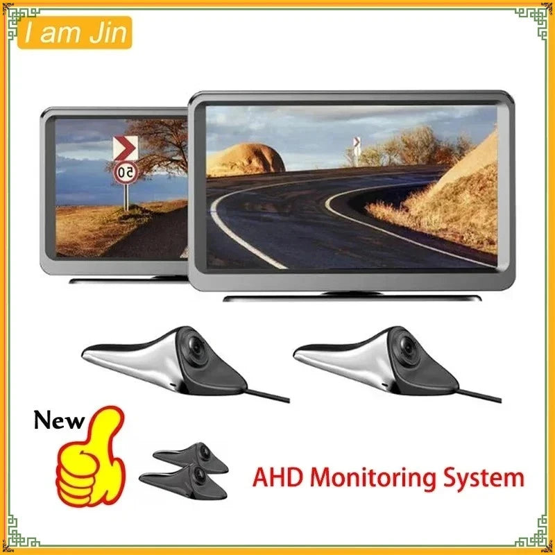 6.25 Inch 2 Channel Car Digital AHD Electronic Rearview Mirror BSD Warning System Side View Blind Spot Parking Assist System