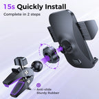 Joyroom Car Mobile Phone Holder Military-Grade Protection Phone Mount GPS Smart Big Cellphone Thick HandFree Air Vent Car Mount