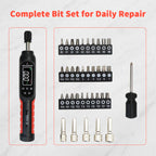 SHANHR Digital Torque Driver Kit 4 Torque Units Preset Torque Alarm LED Light Small Fastener Assembly Instrument Tool