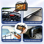Industrial Endoscope Camera 4.3 "Single Lens 8mm HD 1080P Car/Pipe Inspection Borescope IP67 Waterproof Sewer Camera With 8 LEDS