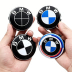 4Pcs 56mm 68mm Wheel Center Caps for BMW 50th Anniversary M Power Carbon Fiber Hubcap Emblem Badge E46 E90 F10 F30 G20 X5