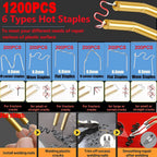220W Upgraded Plastic Welder 3 in 1, Plastic Repair Welder Kit Hot Stapler Kit For Car Bumper Repair Kit for Most Plastics CM World
