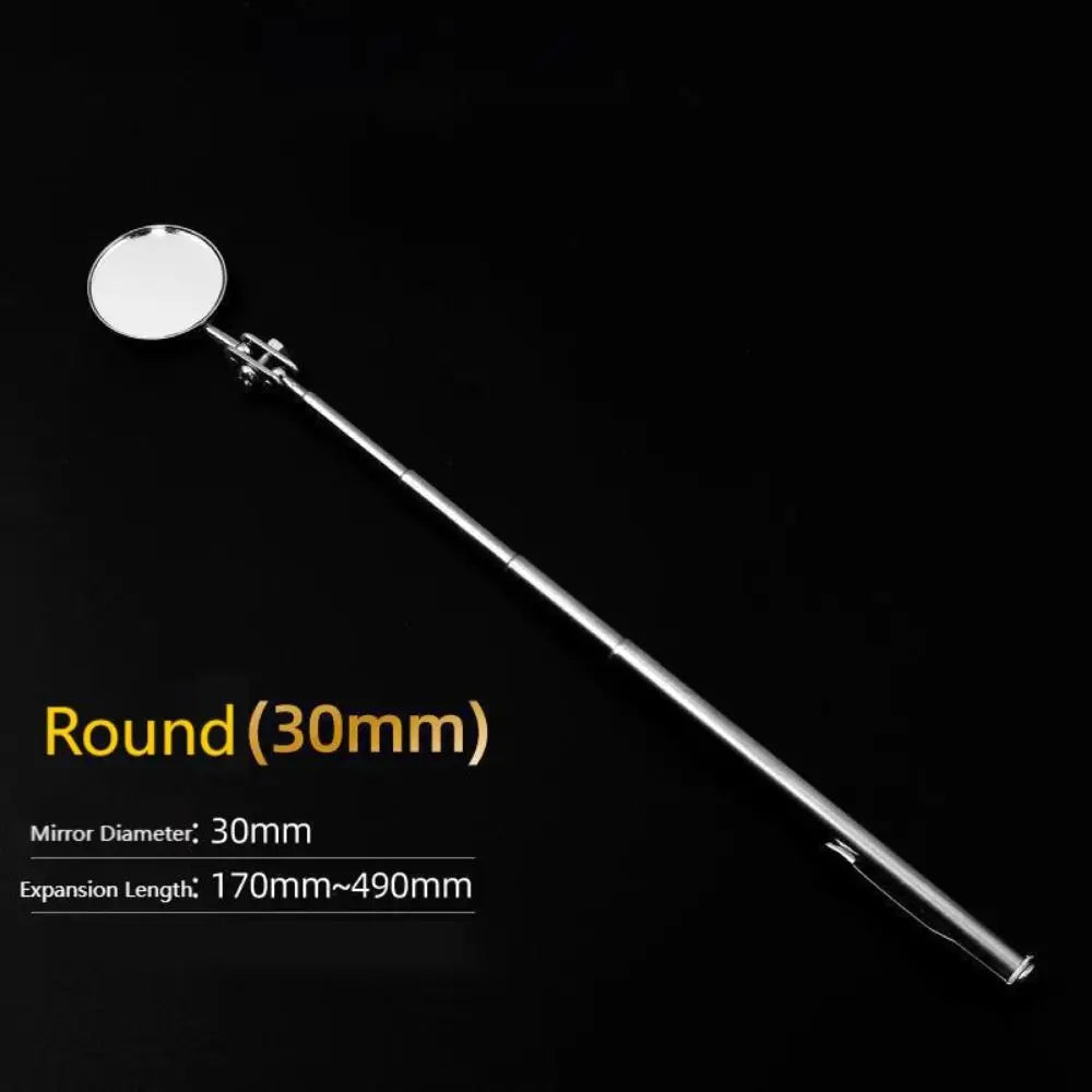 Clear Extendible Inspection Rotatable Mirror Square Stainless Steel Retractable Mirror Round Angle Telescopic Mirror Automotive CM World