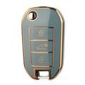 Jingyuqin 3BTN Soft TPU Car Key Case For Peugeot 208 308 408 508 2008 3008 4008 5008 For Citroen C3 C4 CACTUS C6 C8 Accessories CM World