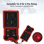 12V Car Relay Tester with Battery Clip - Universal 4/5 Pin Compatibility, Car Diagnostic Tool, Car Repair Kit, Durable and Sturdy, Car Diagnosis | Sturdy Structure | Durable Automotive Tools, Automotive Relay Tester CM World