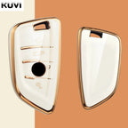 Kuvi TPU Car Remote Key Case Cover Shell Fob For BMW X1 X3 X4 X5 X6 F15 F16 G30 3 5 7 Series G11 F48 Accessories Keychain CM World