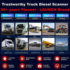 LAUNCH X431 V+ SmartLink HD Heavy Duty Truck Diagnostic Tool IMMO Bi-directional ECU Coding All System EOBD OBD2 Car Scanner