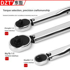 1/2" Drive High-Precision Torque Wrench 28-210Nm - Chrome Plated Adjustable for Bicycle Maintenance CM World