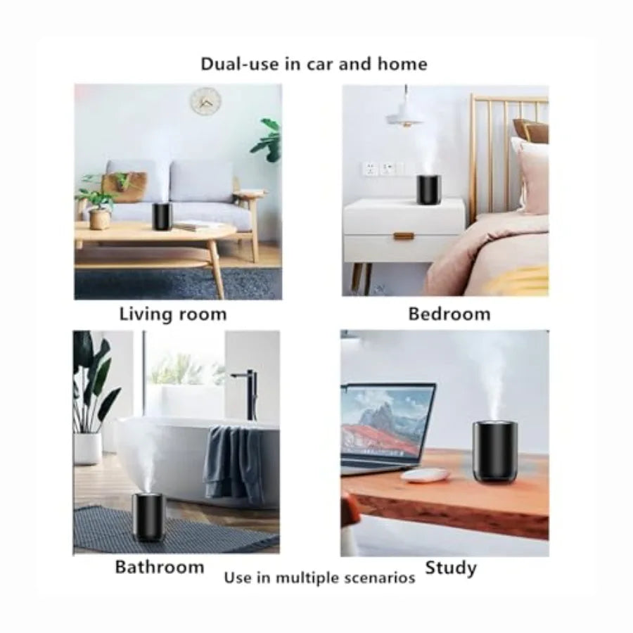 Smart Car Air Freshener 50ML Ultrasonic Mist Aromatherapy Diffuser Portable Humidifier for Car and Home Use Blue Ocean Automati CM World