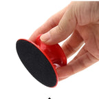 4 Inch Car Wax Applicator Pads Set with Red Handle Soft Sponge Applicators Foam Wax Pad for Polishing and Cleaning Cars CM World
