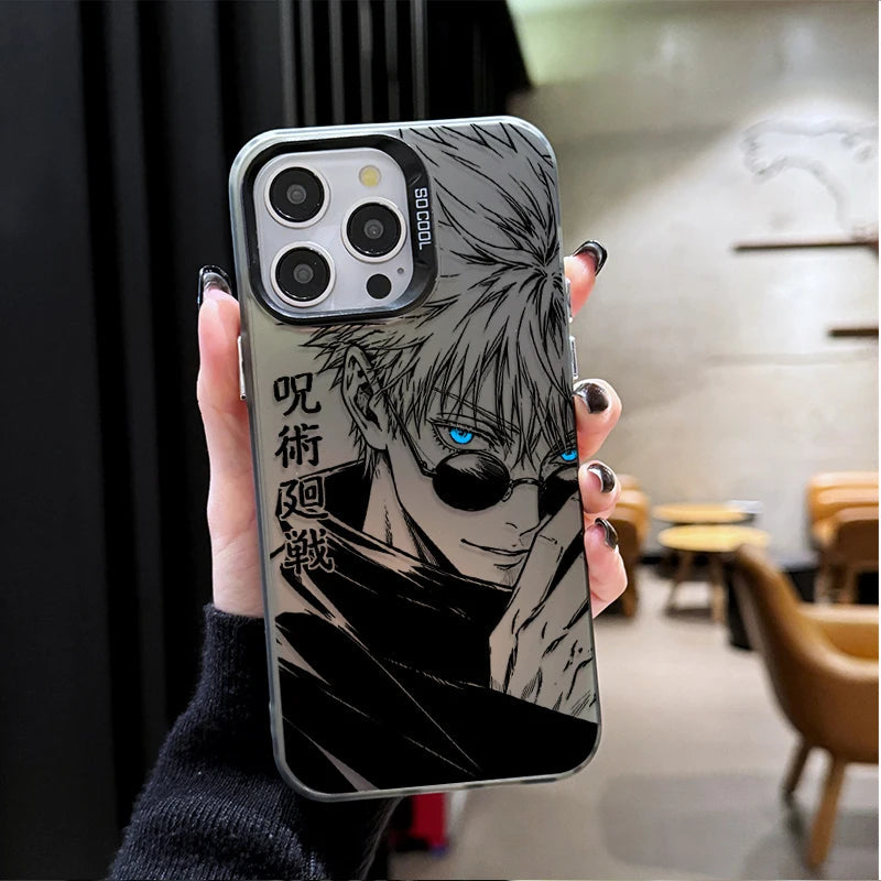 Phone Case for JUJUTSU KAISEN SATORU GOJO SUKUNA iPhone 12 17 Air Pro Max 16 15 11 14 13 Pro Max XS X XR Plus 8 7 SE 2020 Cover Car Mobile World