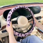Car steering wheel cover plush warm car anti-slip handlebar cover winter antifreeze hand steering wheel cover CM World