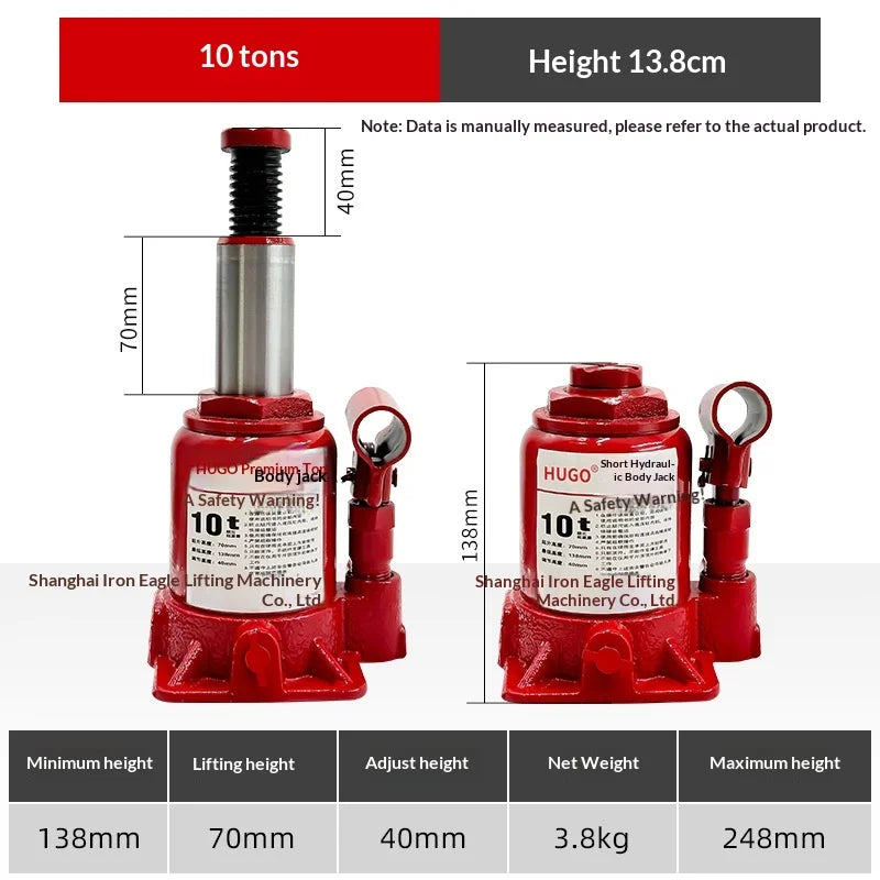 Car Rescue Tools Small Portable Pneumatic Lift Jack Hydraulic Jockey Compact Heavy Duty Car Truck SUV Emergency Roadside Garage CM World
