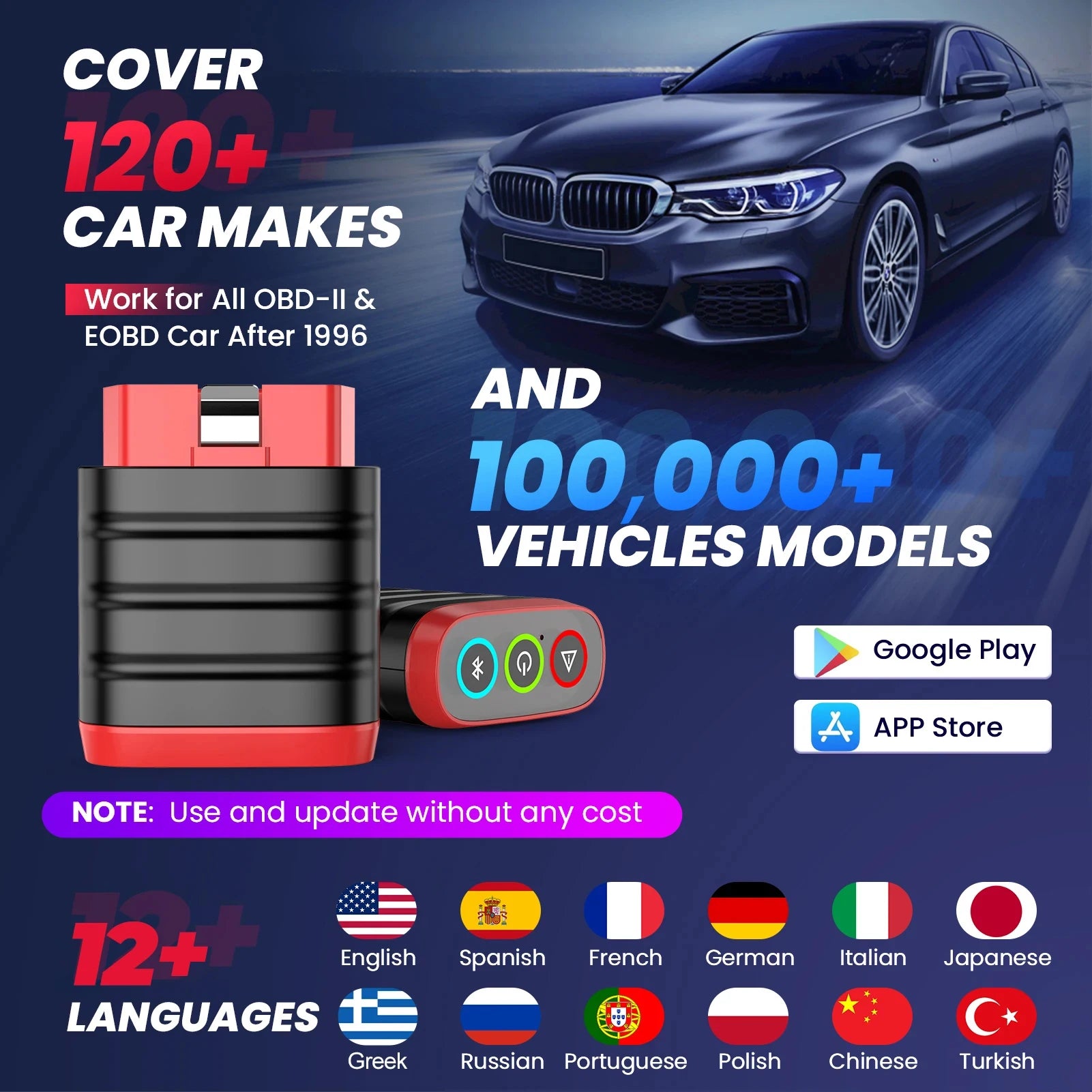 THINKCAR THINKDIAG MINI Auto OBD2 Scanner Full Systems Diagnostics All Car Lifetime Free Automotive Diagnosis Scan Tools Car Mobile World