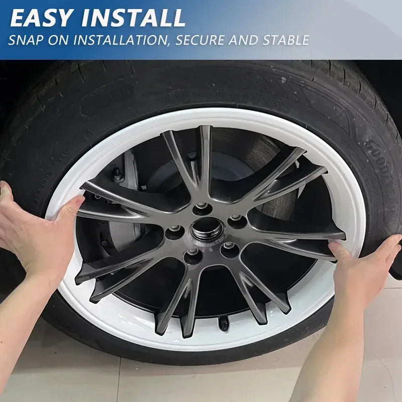 4PCS For Tesla Model Y 19 Inch Rim Wheel Hub Protection Patch Protector Hubcaps Parts Automobile Cover Cap Accessories 2019-2024