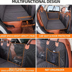 Hammock-Style Portable Back Seat Cover: Waterproof & Scratch-Proof Pet Car Seat Protector - Anti-Slip Fabric with Soft Padding CM World
